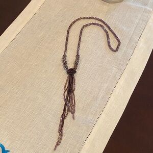 Elegant Brown Beaded Necklace